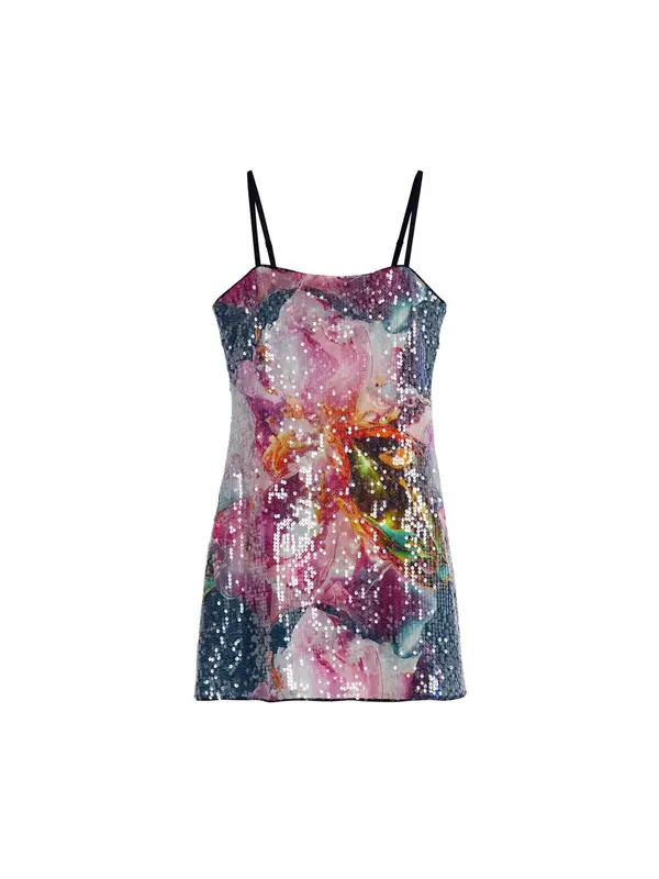Desigual Desigual Haljina  kestenjasto smeđa / narančasta / roza / crvena