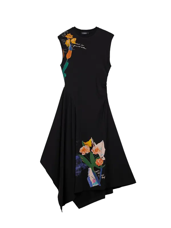 Desigual Desigual Haljina  ljubičasta / narančasta / crna