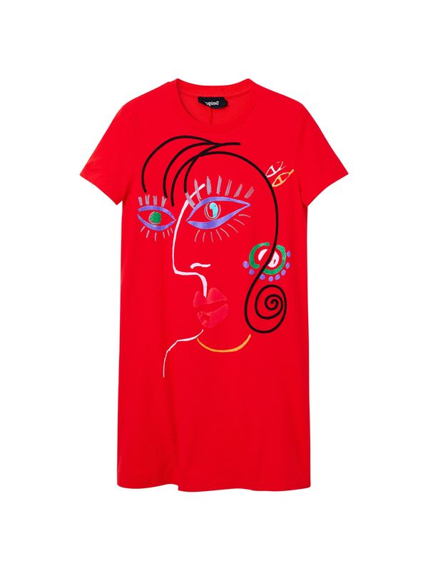 Desigual Desigual Haljina 'Malua'  plava / žad / crvena / bijela