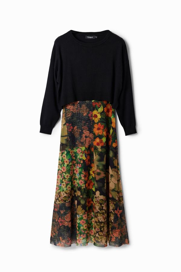 Desigual Desigual Haljina  maslinasta / miks boja