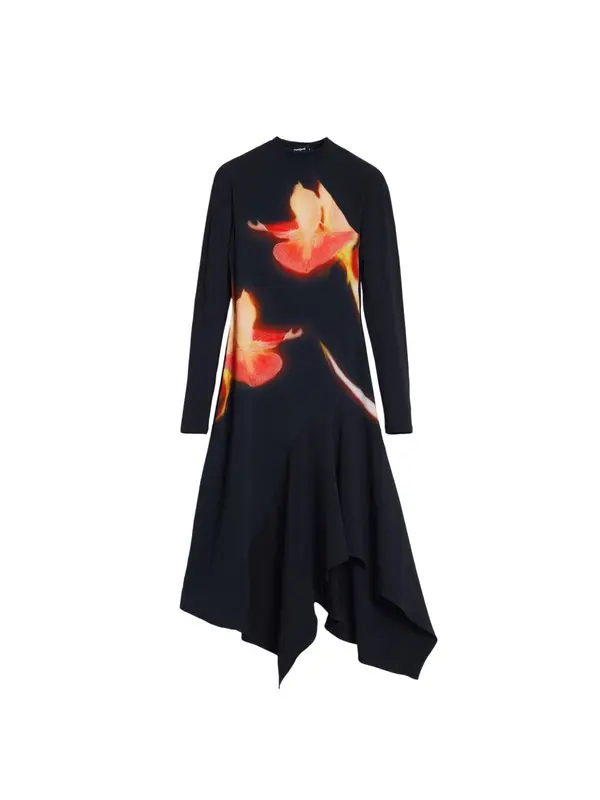 Desigual Desigual Haljina  narančasta / crna