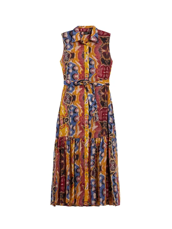 Desigual Desigual Haljina  plava / žuta / crvena