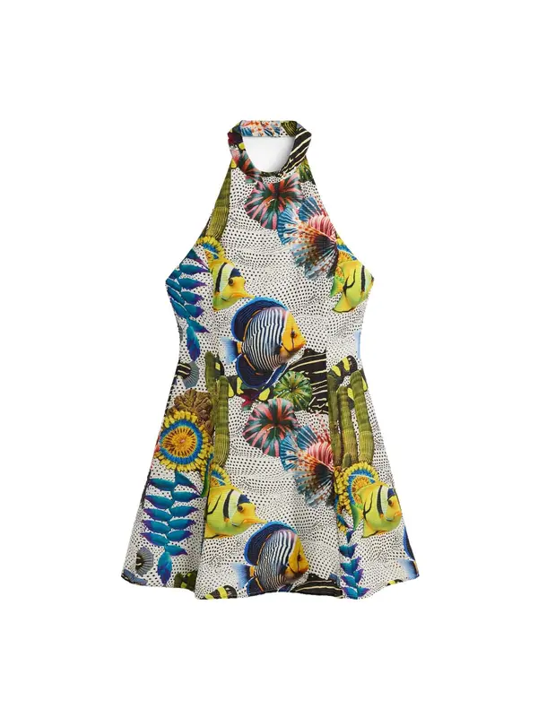 Desigual Desigual Haljina  plava / žuta / zelena / crna / bijela
