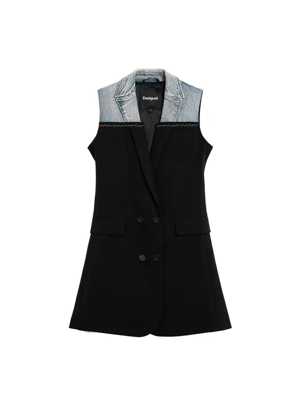 Desigual Desigual Haljina  plavi traper / crna