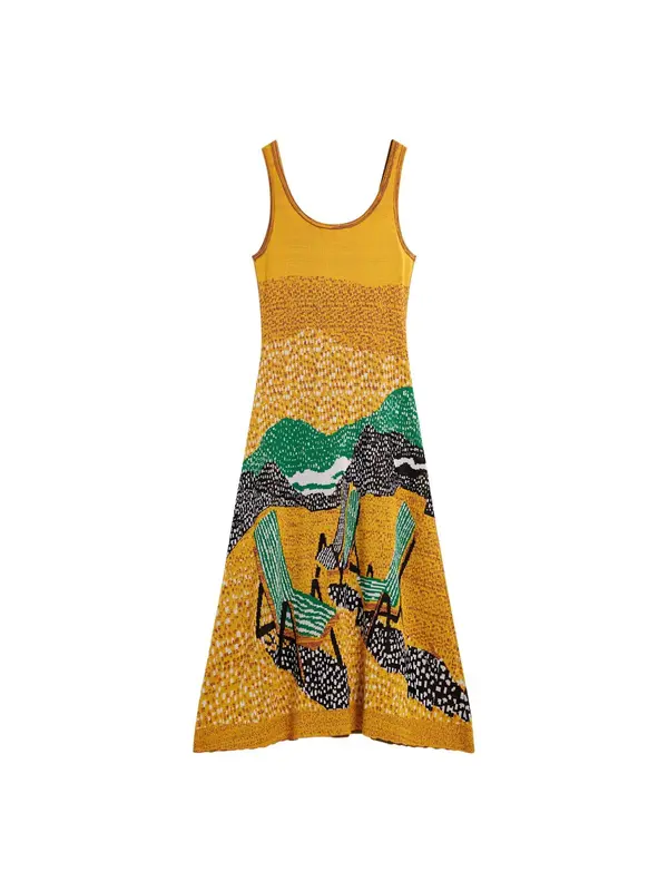 Desigual Desigual Haljina  senf / zelena
