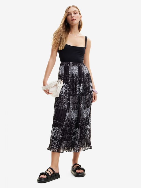 Desigual Desigual Haljina  siva / crna