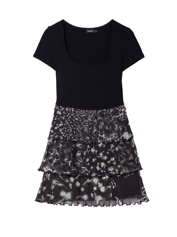 Desigual Desigual Haljina  siva / crna