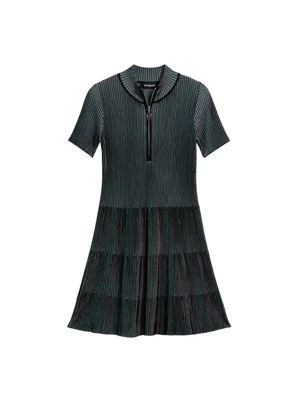 Desigual Desigual Haljina  siva / zelena