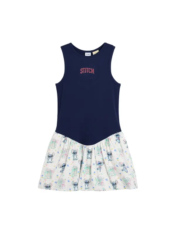 Desigual Desigual Haljina 'Stitch™'  mornarsko plava / smaragdno zelena / magenta / svijetla bež