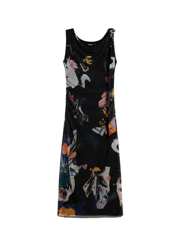 Desigual Desigual Haljina  svijetloljubičasta / narančasta / crna