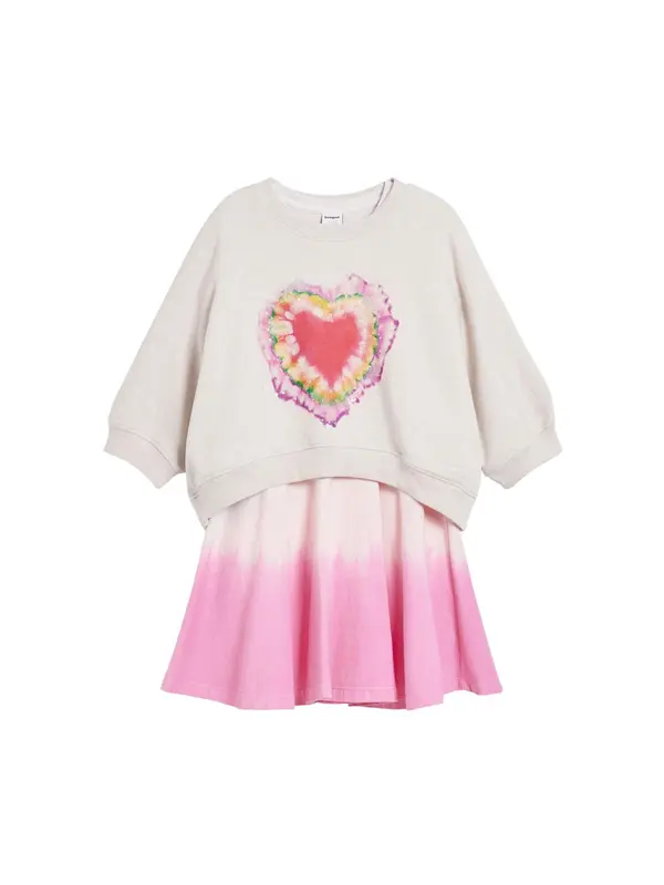 Desigual Desigual Haljina  svijetložuta / ljubičasta / prljavo roza / vatreno crvena / bijela