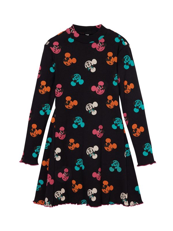 Desigual Desigual Haljina  tirkiz / narančasta / crna / bijela