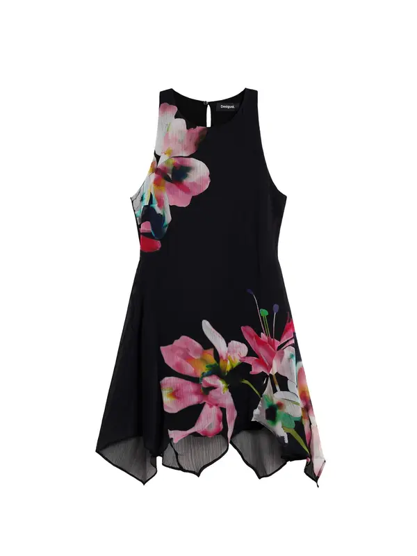 Desigual Desigual Haljina  tirkiz / roza / crna / bijela