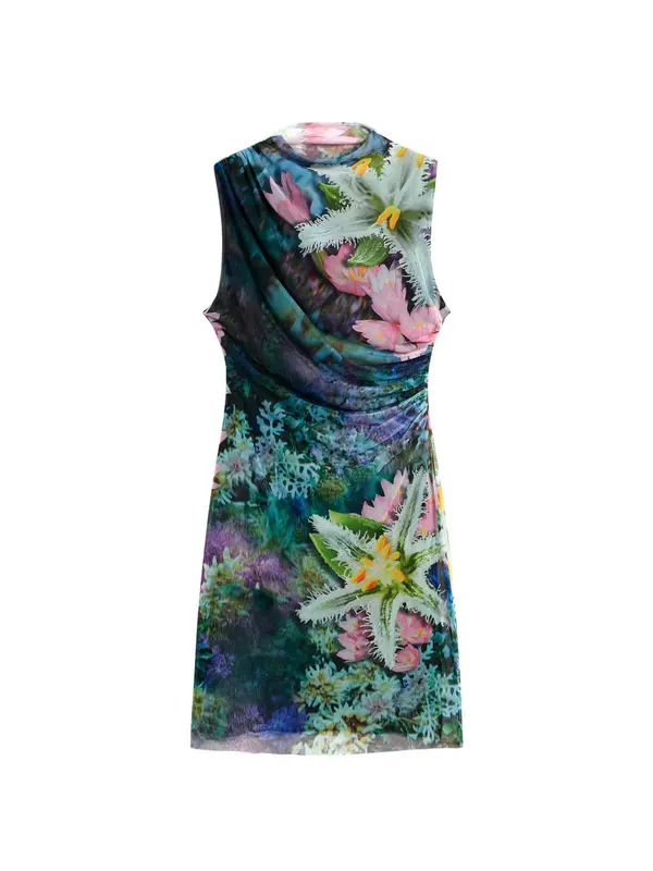 Desigual Desigual Haljina  zelena / miks boja