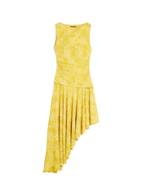 Desigual Desigual Haljina  žuta / bijela