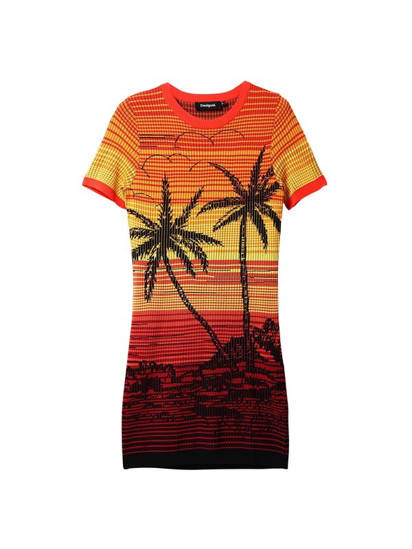 Desigual Desigual Haljina  žuta / narančasta / crvena