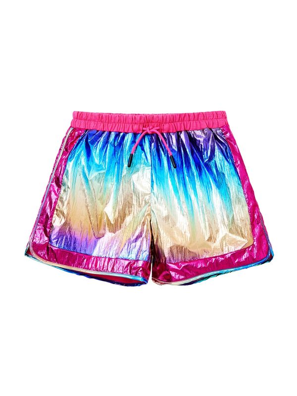 Desigual Desigual Hlače 'Nature'  azur / zlatna / tamno ljubičasta / ružičasta