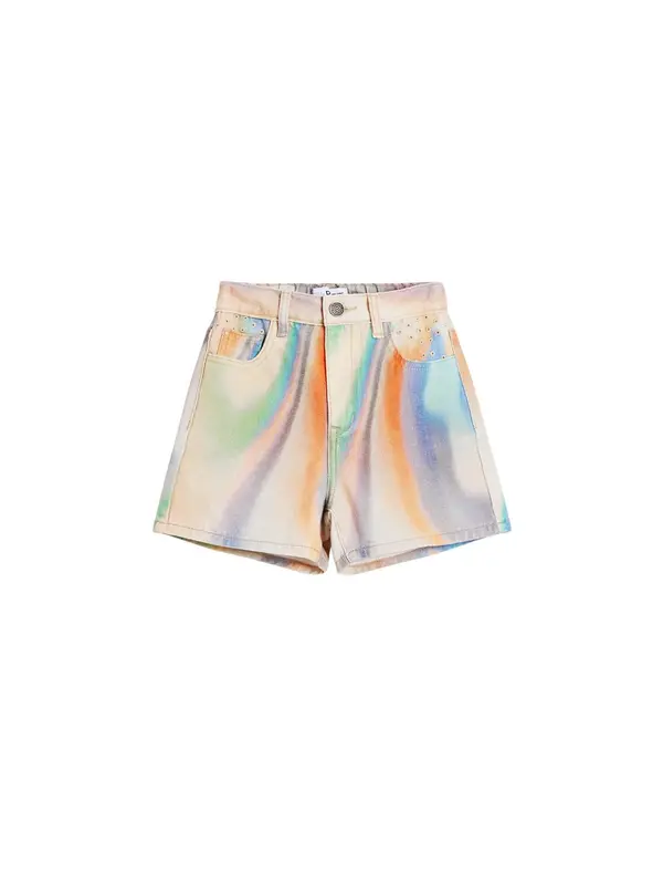 Desigual Desigual Hlače 'Rainbow'  bež / plava / zelena / narančasta