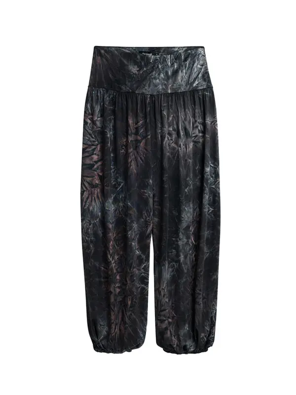 Desigual Desigual Hlače  smeđa / ljubičasta / crna / srebro