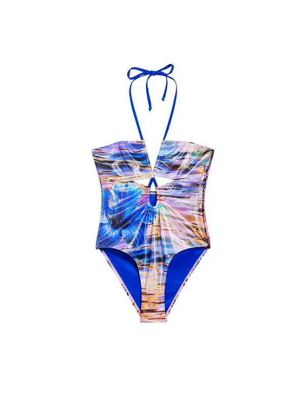 Desigual Desigual Jednodijelni kupaći kostim  kraljevsko plava / ljubičasta / narančasta / crna