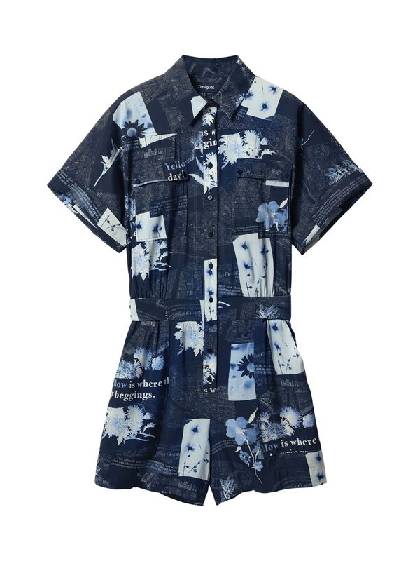Desigual Desigual Kombinezon 'Map'  noćno plava / pastelno plava / svijetloplava / bijela