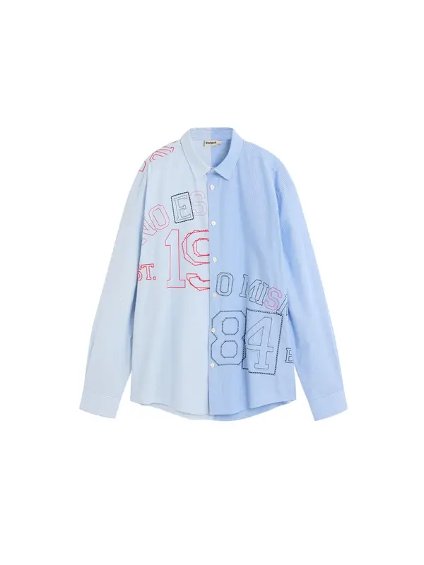 Desigual Desigual Košulja  azur / nebesko plava / crvena / bijela