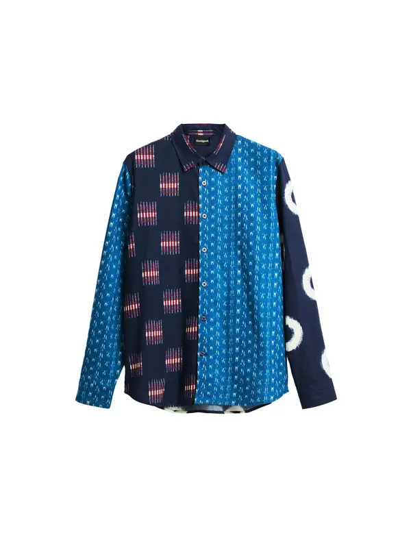 Desigual Desigual Košulja  azur / tamno plava / crvena / bijela