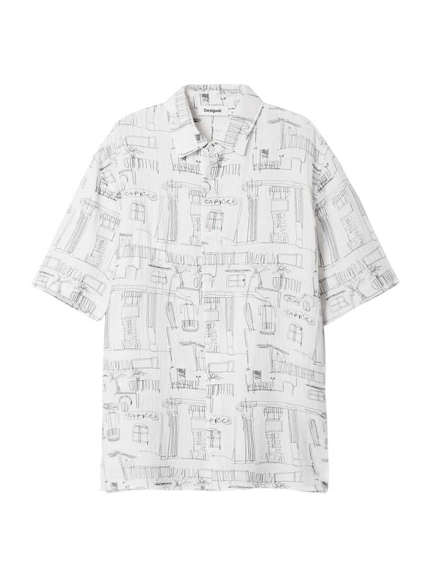 Desigual Desigual Košulja  crna / bijela