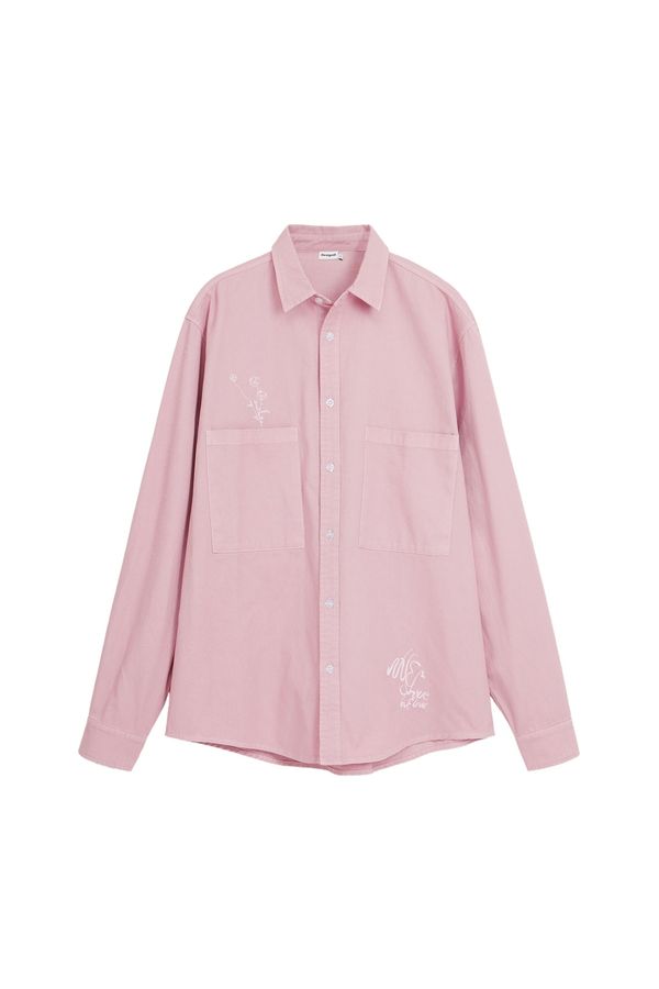 Desigual Desigual Košulja  roza / bijela