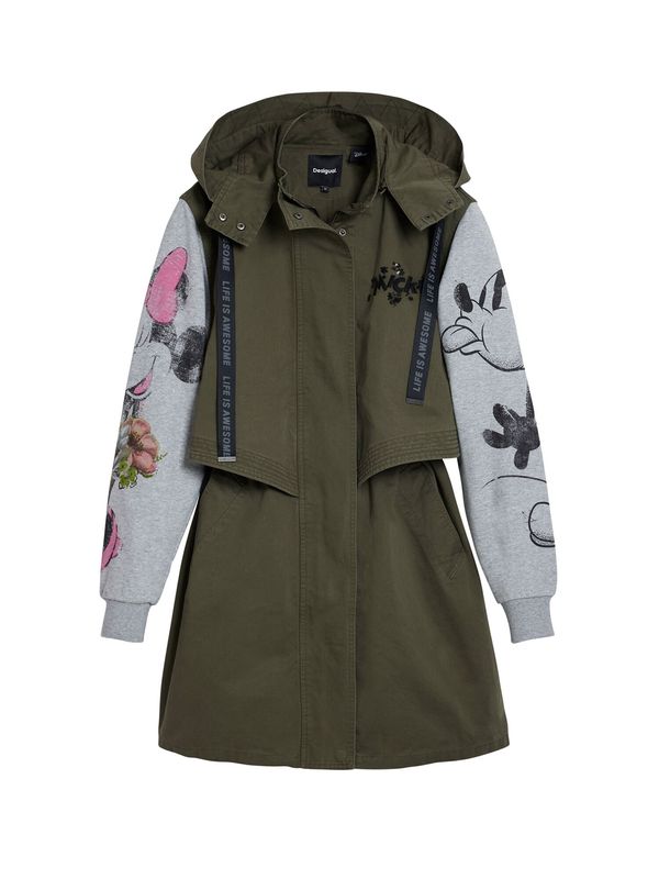Desigual Desigual Lagana parka  svijetlosiva / kaki / miks boja