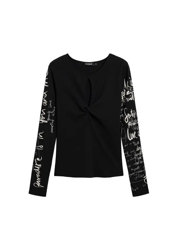 Desigual Desigual Majica  crna / bijela