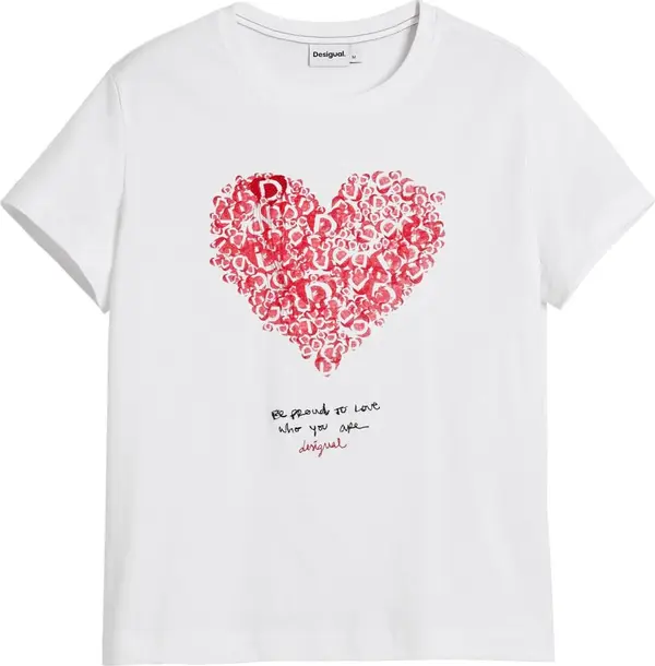 Desigual Desigual Majica  crvena / crna / bijela