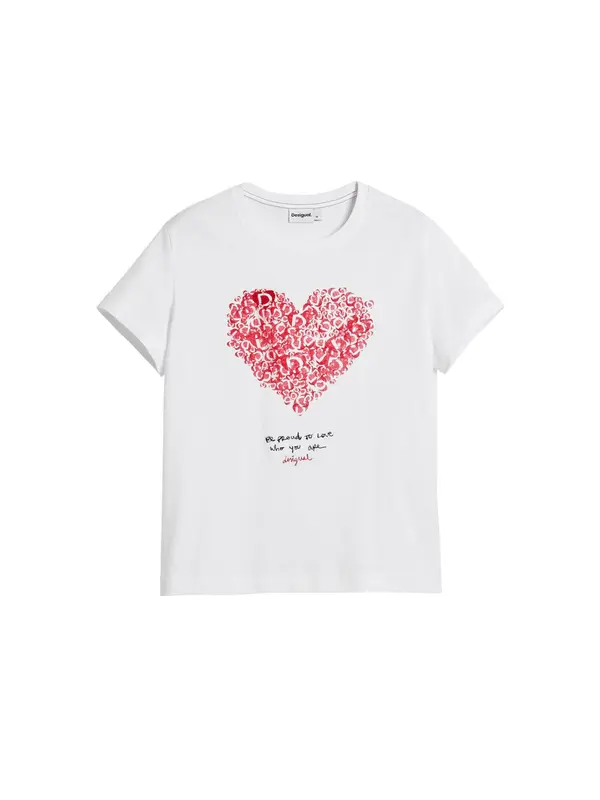 Desigual Desigual Majica  crvena / crna / bijela
