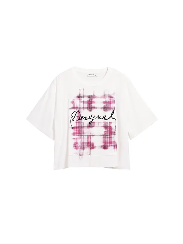 Desigual Desigual Majica  ljubičasta / crna / bijela