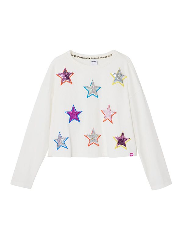 Desigual Desigual Majica  ljubičasta / roza / srebro / bijela