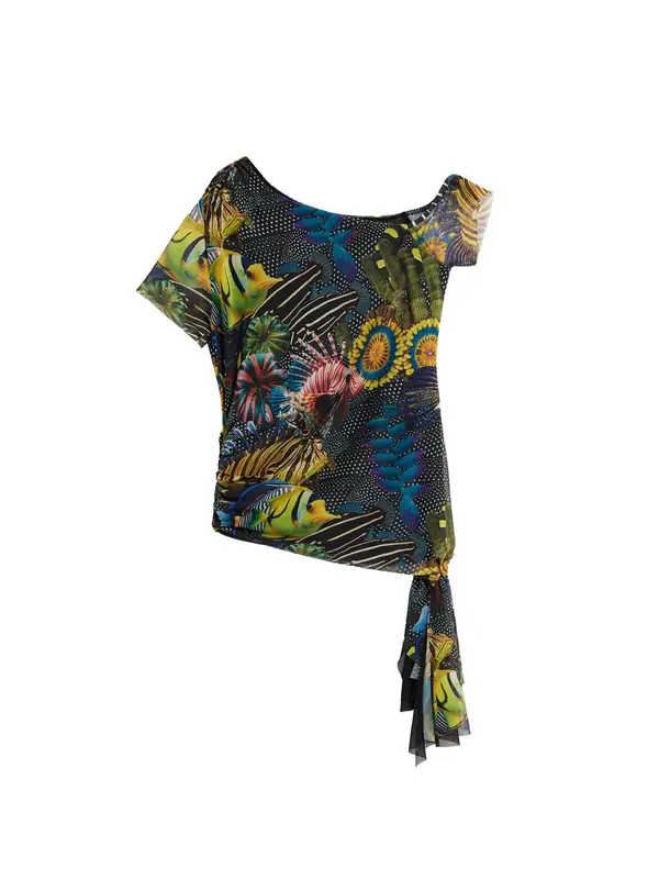 Desigual Desigual Majica  miks boja / crna