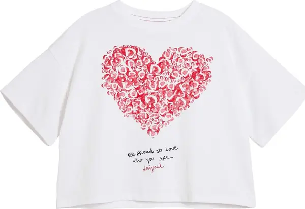 Desigual Desigual Majica 'Minime'  crvena / crna / bijela