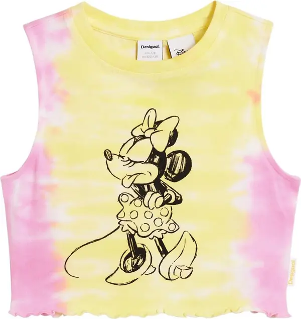 Desigual Desigual Majica 'Minnie Mouse™'  svijetložuta / prljavo roza