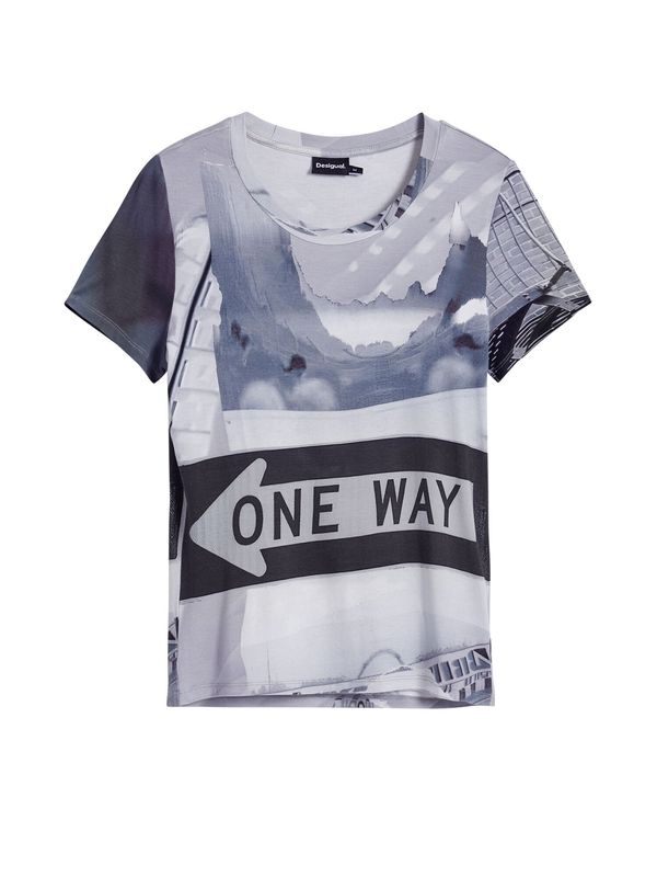 Desigual Desigual Majica  mornarsko plava / siva