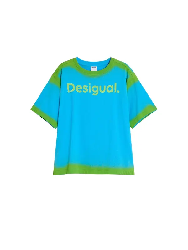 Desigual Desigual Majica  nebesko plava / zelena