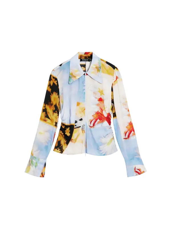 Desigual Desigual Majica  pastelno plava / žuta / crvena / crna