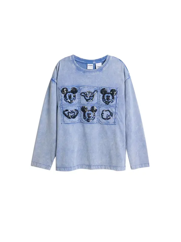Desigual Desigual Majica  plava / crna / bijela