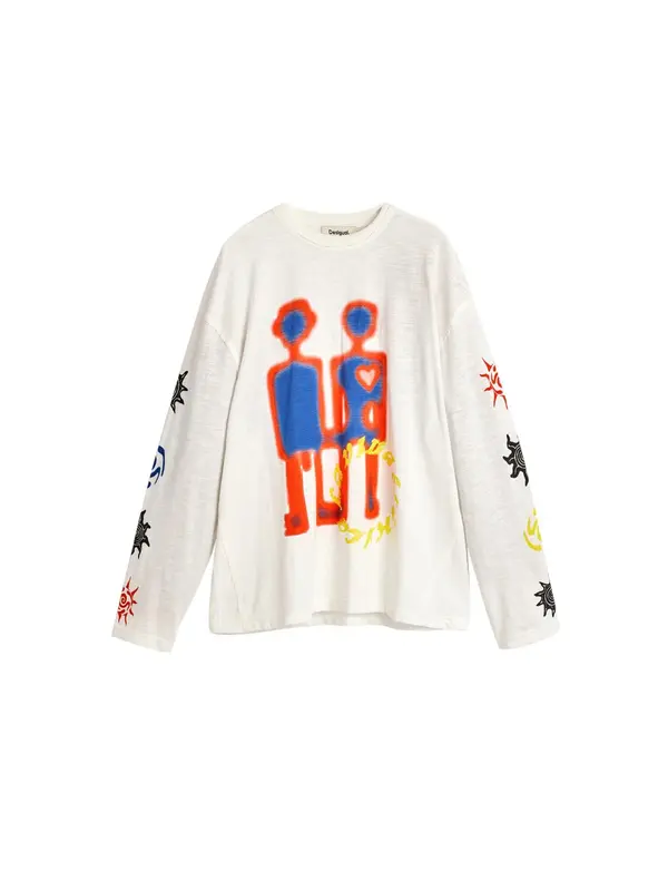 Desigual Desigual Majica  plava / crvena / crna / bijela