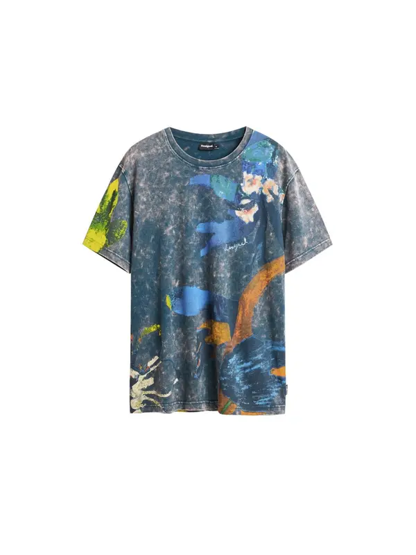 Desigual Desigual Majica  plava / mornarsko plava / narančasta
