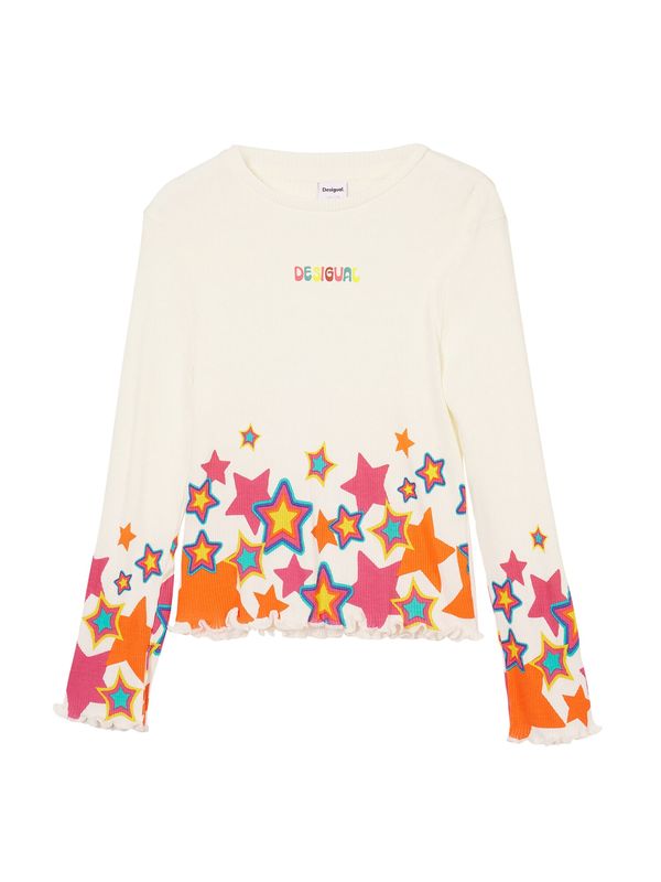 Desigual Desigual Majica  plava / narančasta / roza / bijela