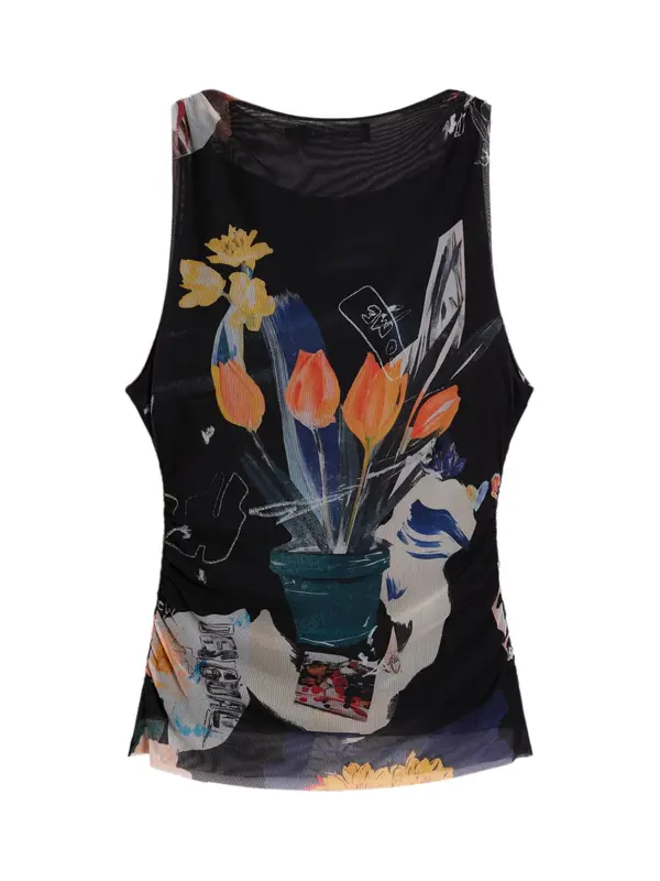 Desigual Desigual Majica  plava / siva / narančasta / crna