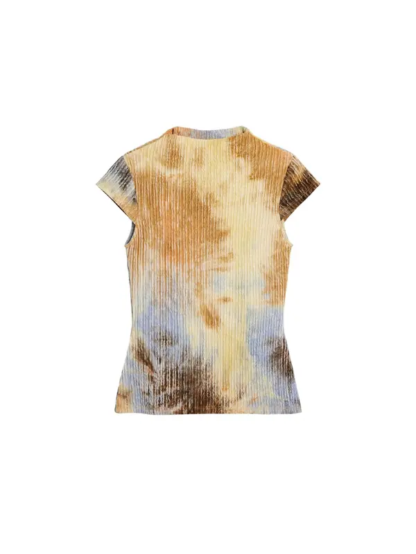 Desigual Desigual Majica  plava / smeđa / žuta