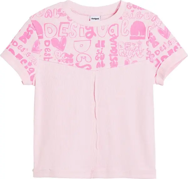 Desigual Desigual Majica  roza / prljavo roza
