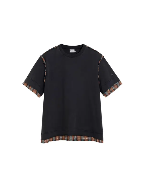 Desigual Desigual Majica  svijetloplava / konjak / crna