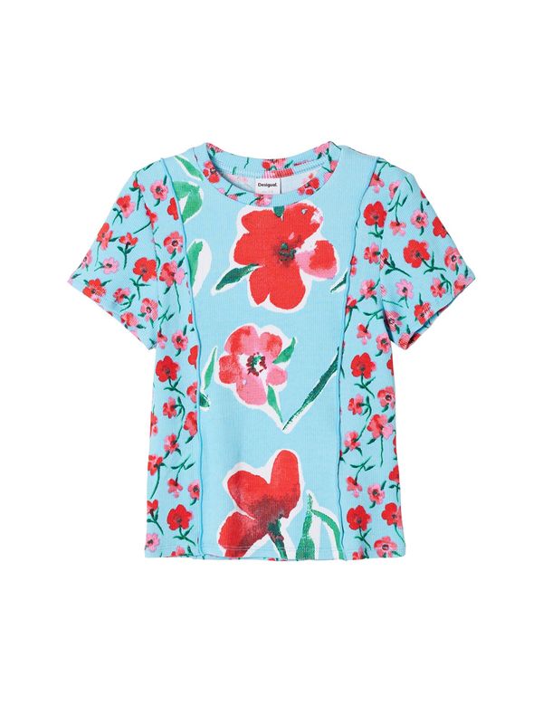 Desigual Desigual Majica  svijetloplava / zelena / crvena / crna / bijela